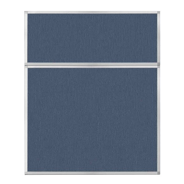 Hush Panel Configurable Cubicle Partition 5' x 6' Ocean Fabric